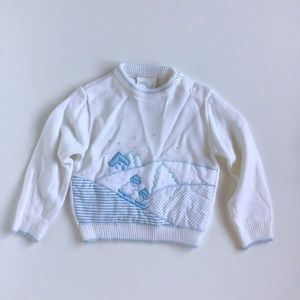 Vintage Snowman Sweater 18 Months